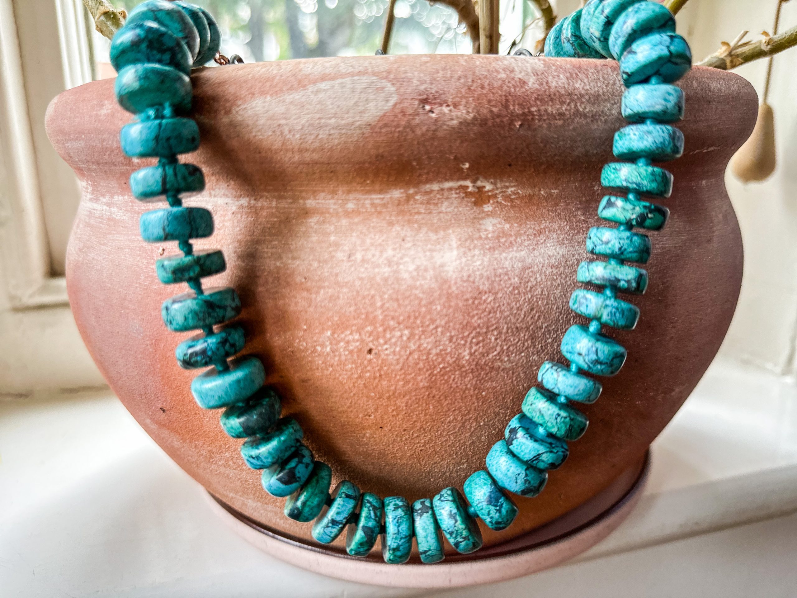 Turquoise Statement Necklace – Yogini, Vintage Turquoise Jewelry