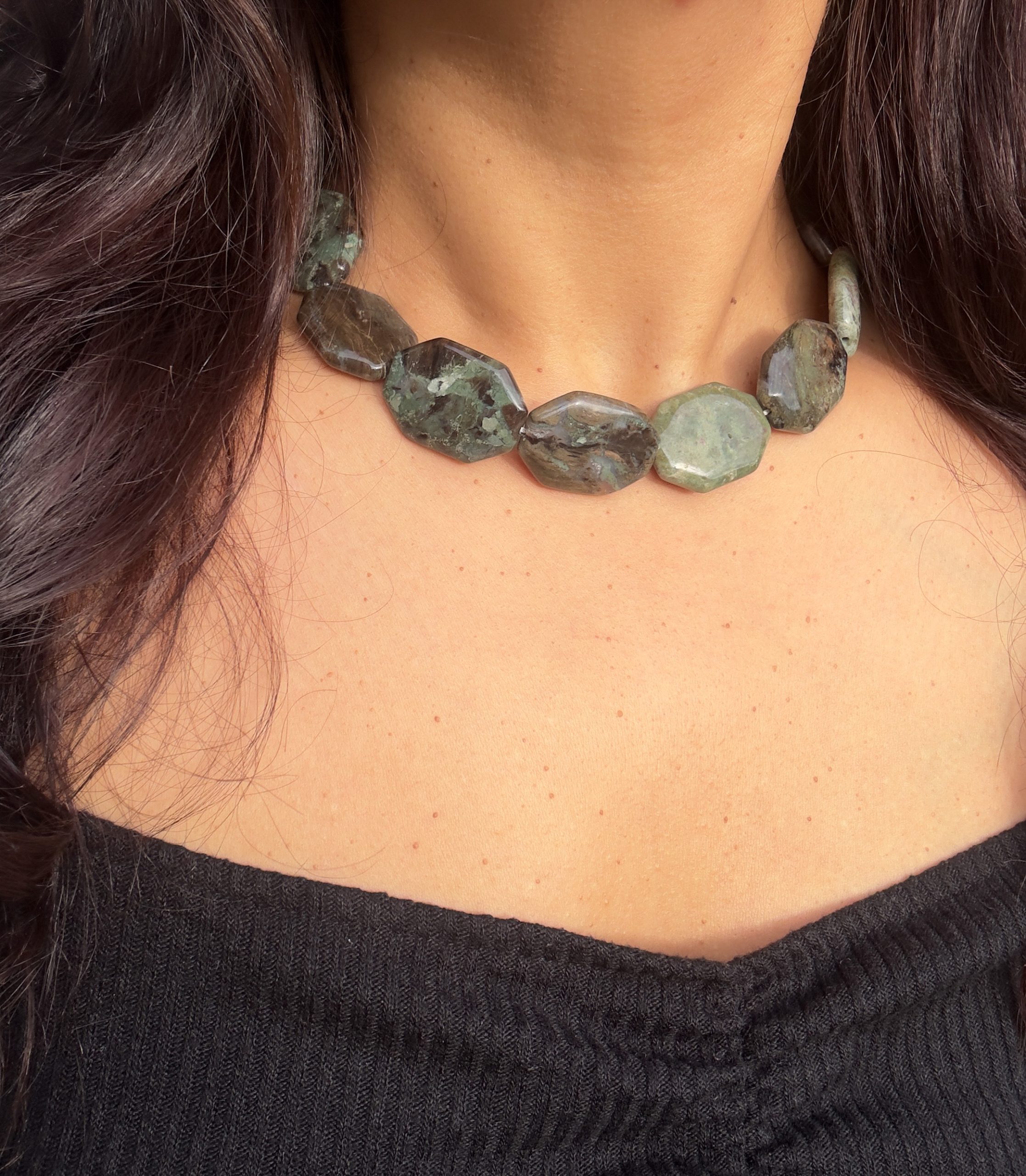 Manorama Green Bead Necklace - Image 6