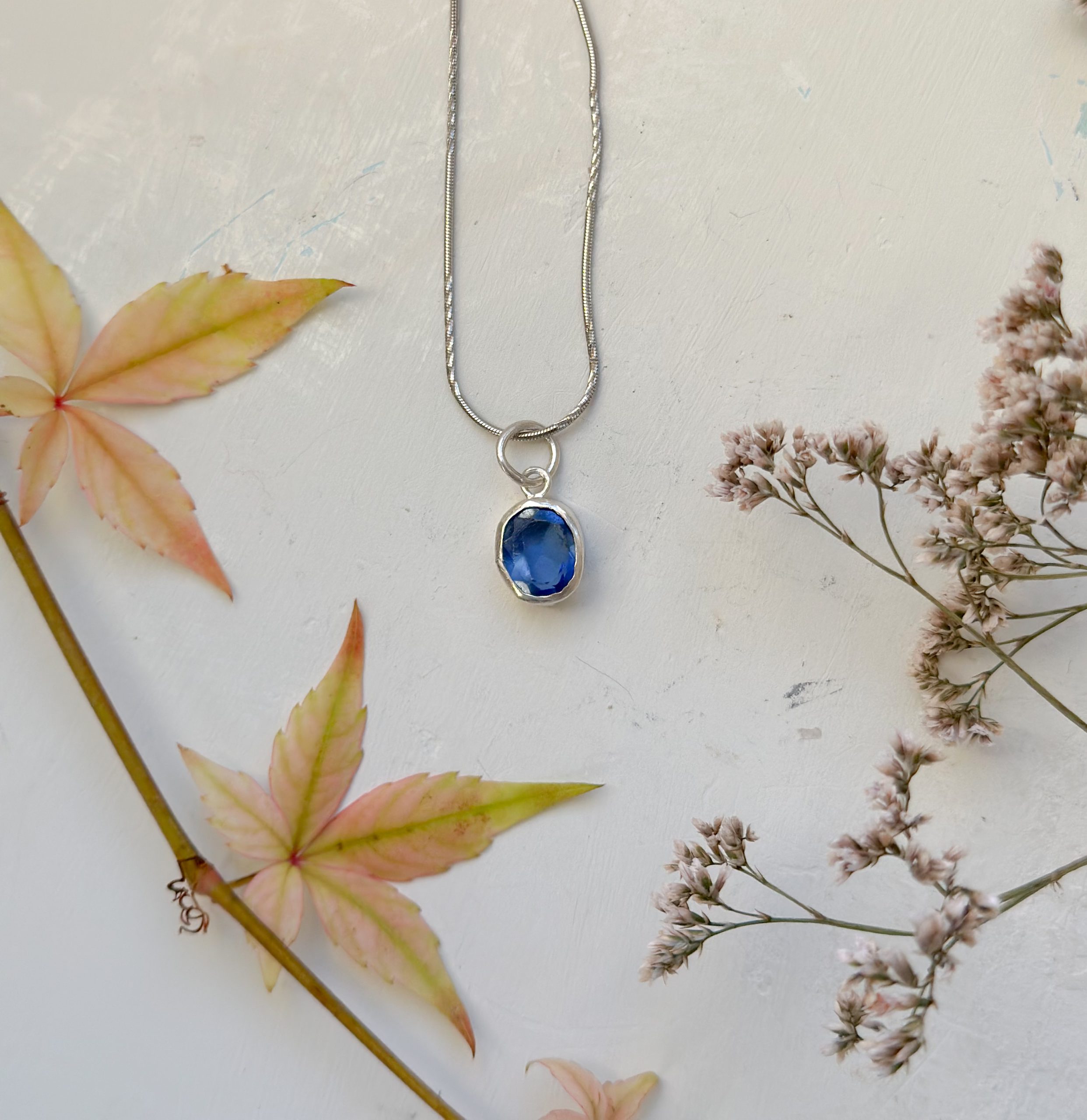 sapphire pendant