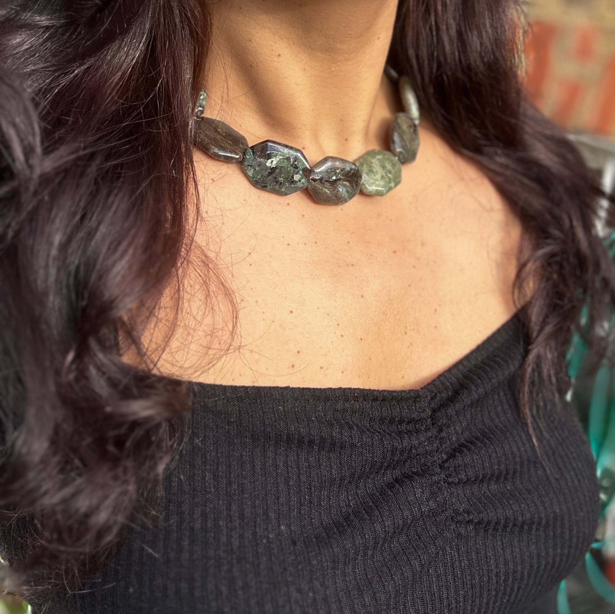 Manorama Green Bead Necklace - Image 8