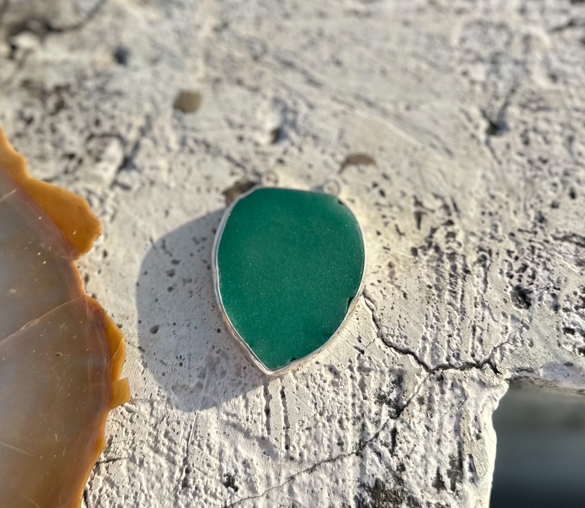Green Heart Necklace- Paan - Image 3