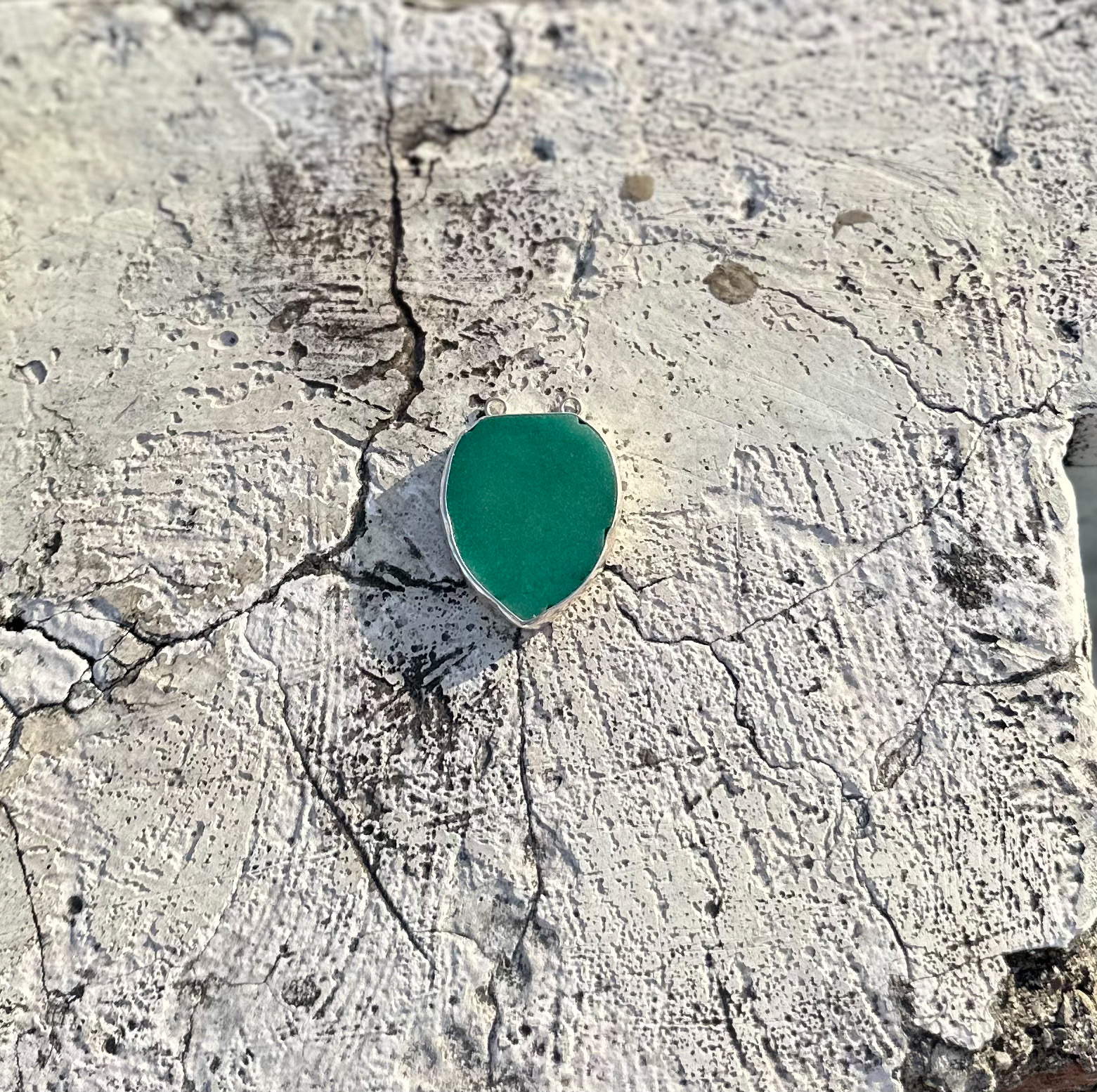 Green Heart Necklace- Paan - Image 2