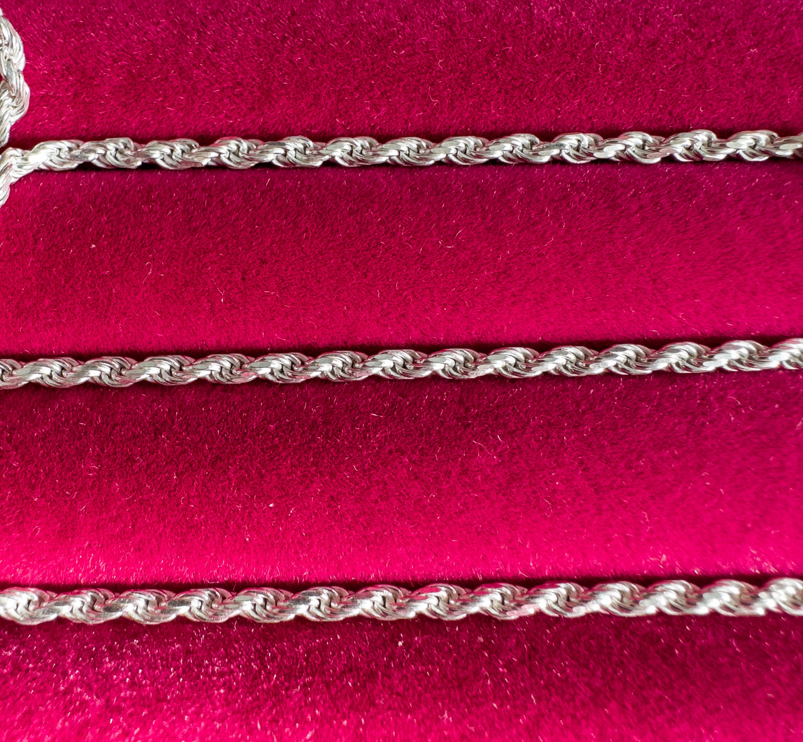 Sterling Silver Rope Chain - Image 3