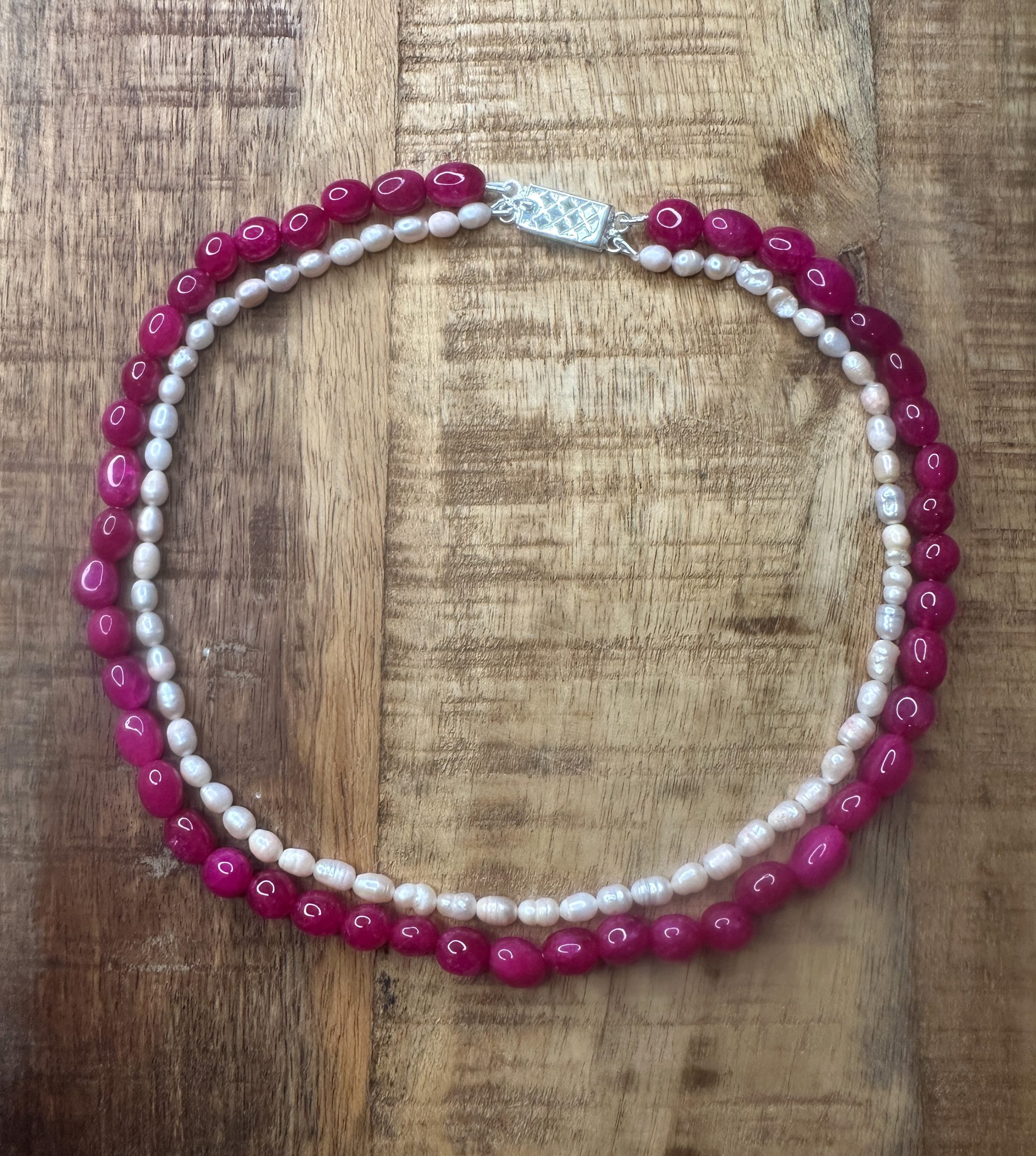 Stacked Pearl Necklace - Medha - Image 4