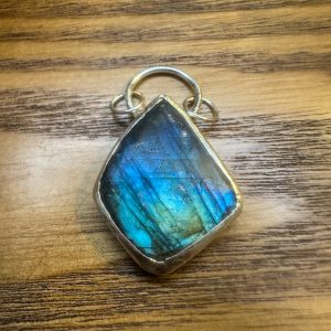 Green Blue Labradorite Pendant